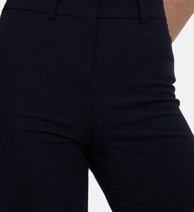 Ba and Sh Nistachio High-waisted Wide-leg Trousers, Dark-blue, 40, Model View