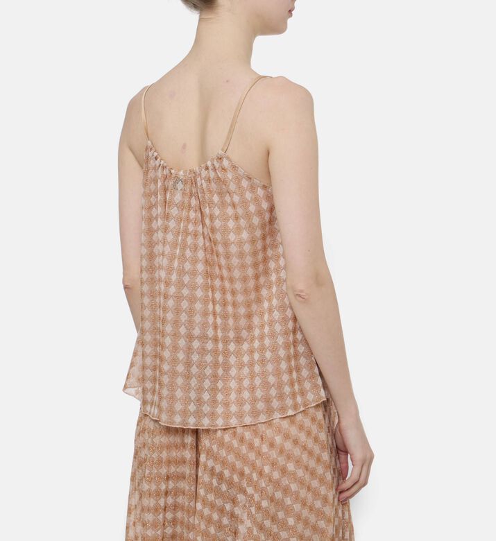 Forte-Forte Geometric-print Sleeveless Top, Model View