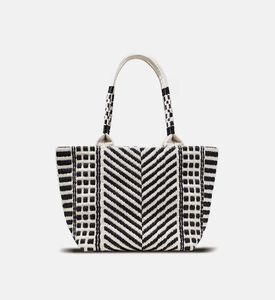 حقيبة يد صغيرة بنقشة هيرنج بون