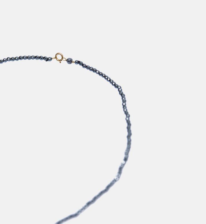 Hematite Heart Charm Necklace