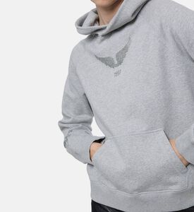 Zadig et Voltaire Rhinestone-embellished Hooded Sweater, Model View