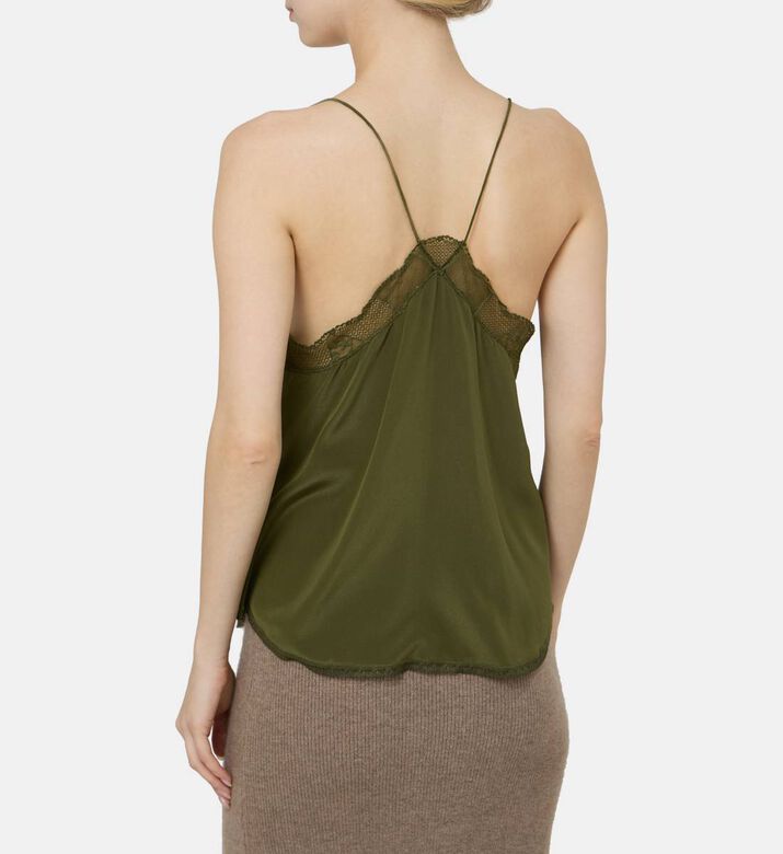 بلوزة بدون أكمام بياقة في