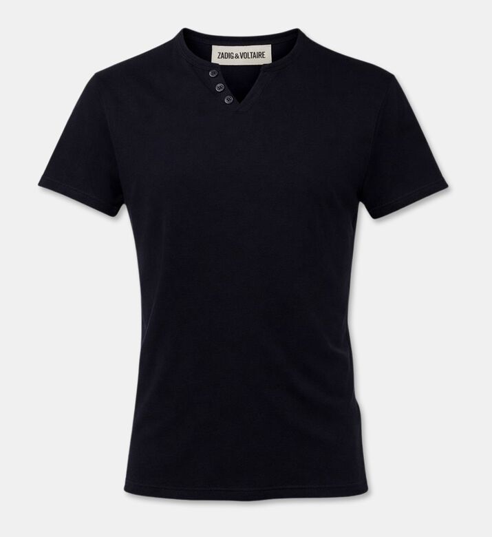 Zadig et Voltaire Sora Henley Collar T-shirt, Packshot View