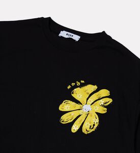 M S G M Floral-print Cropped T-shirt, Packshot View