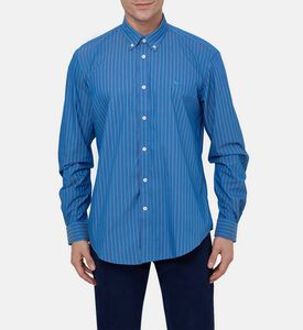 Long-sleeve Stripe-print Shirt