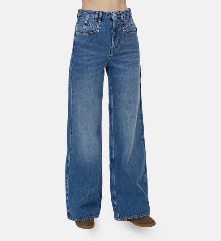Wide-leg Denim Pants
