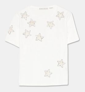 Alice and Olivia Rhinestone-embellished Star-shape T-shirt, Packshot View