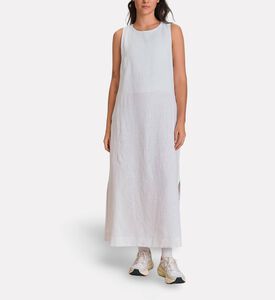 LIVE! Pure Linen Midi Dress, Model View