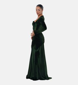 Velvet Off-shoulder Maxi Gown