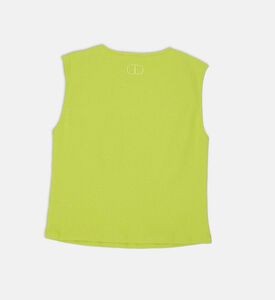 Cotton Knitted Cut-out Top