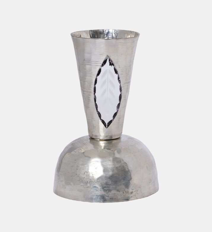 Hammered Metal Stand Platter