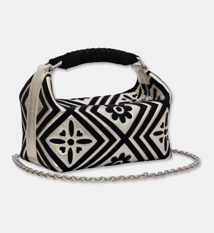 Arad Ghaderian Leather Patchwork Bag, Gold, Packshot View