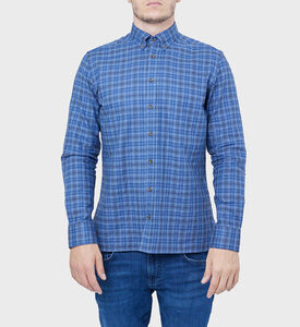 Double Face Checker Button-up Shirt