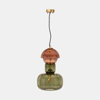 Two-tiered Glass Pendant Lamp