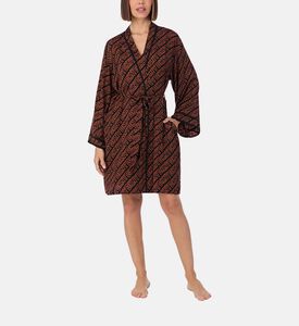 Satin Logo-print Robe