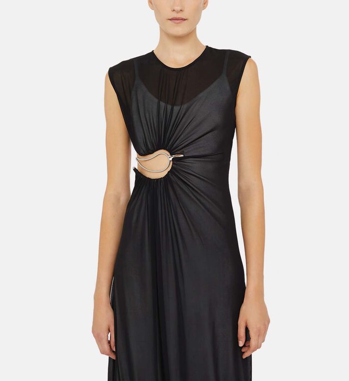 Paisley-detail Round Neck Dress