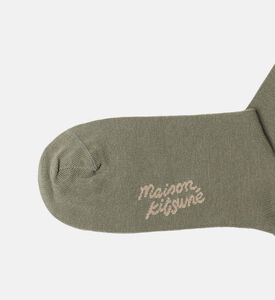 جوارب بتطريز رأس ثعلب