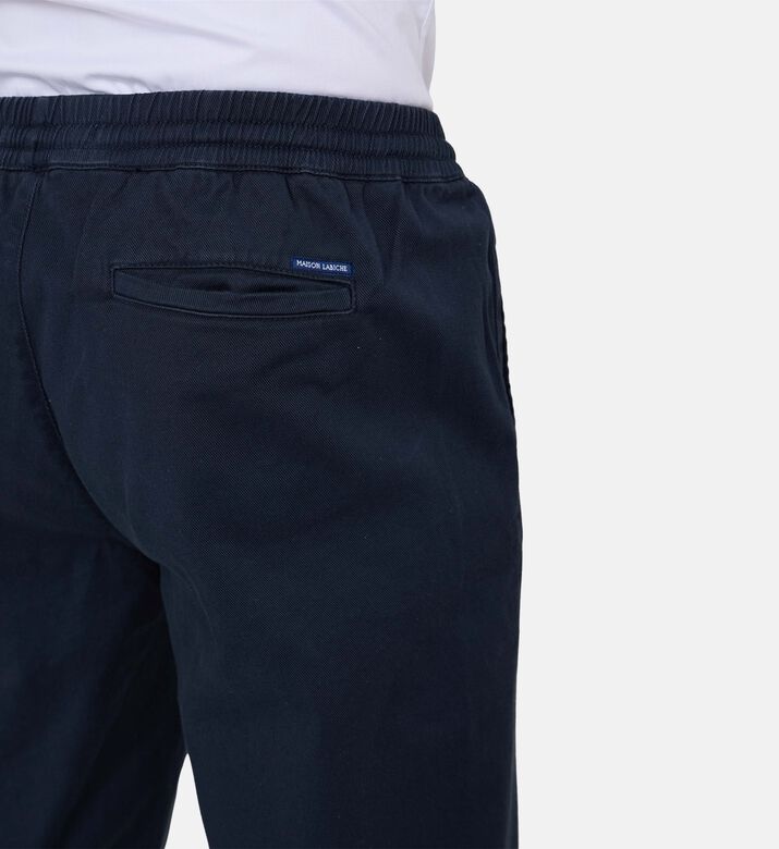 Elastic Waistband Regular-fit Pants