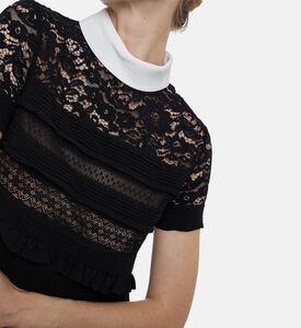 Edward Achour Paris Tiered Textured Mini Dress, Model View