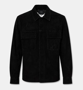 Vince Suede Overshirt Jacket, Packshot View