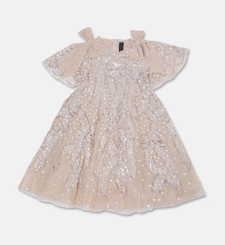 Needle And Thread Dress Sequin, Beige, 8y, Packshot View