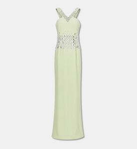 Jean Louis Sabaji Crepe Baguette Embroidered Dress, Packshot View