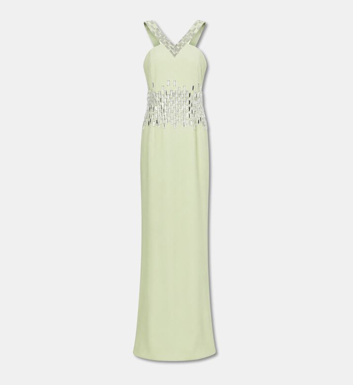 Jean Louis Sabaji Crepe Baguette Embroidered Dress, Packshot View