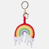 Crochet Rainbow Key Chain