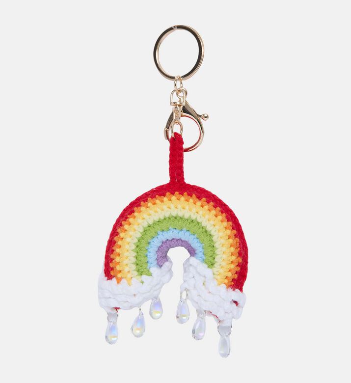 Crochet Rainbow Key Chain
