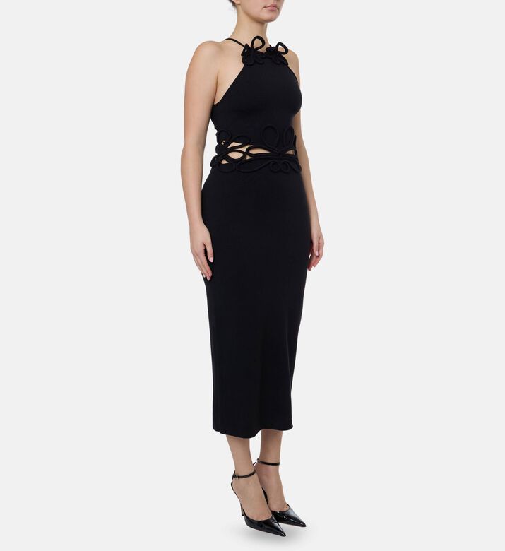 Cult Gaia Floral-embroidery Side Cut-out Dress, Model View