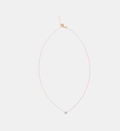Mini Diamond Milky Way Open Star Necklace - 18k