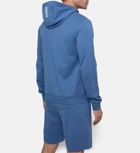 EA7 Cotton Relaxed-fit Sweatshirt, Blue, L, Model View