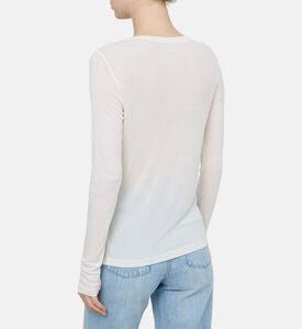 بلوزة بلير بأكمام طويلة إل آر بشعار أجنحة