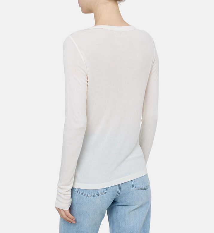 بلوزة بلير بأكمام طويلة إل آر بشعار أجنحة