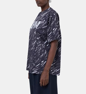 تيشيرت قطن بطبعة لوغو