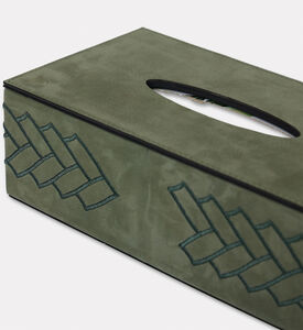 Pinetti Lily Rectangular Tissue Box, Green, Packshot View