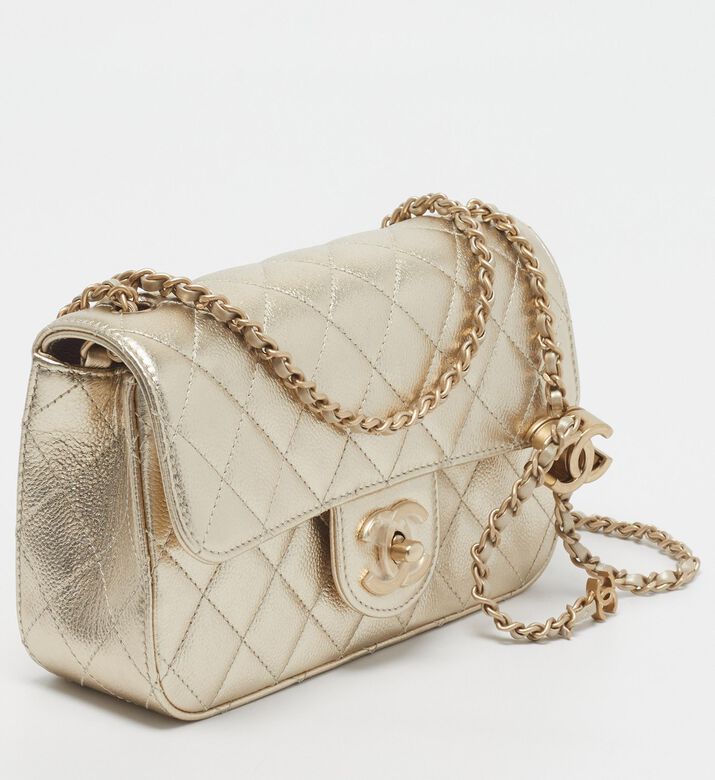 Hermes Preowned Hermes Coco Crush Mini Quilted Leather Flap Bag, Packshot View