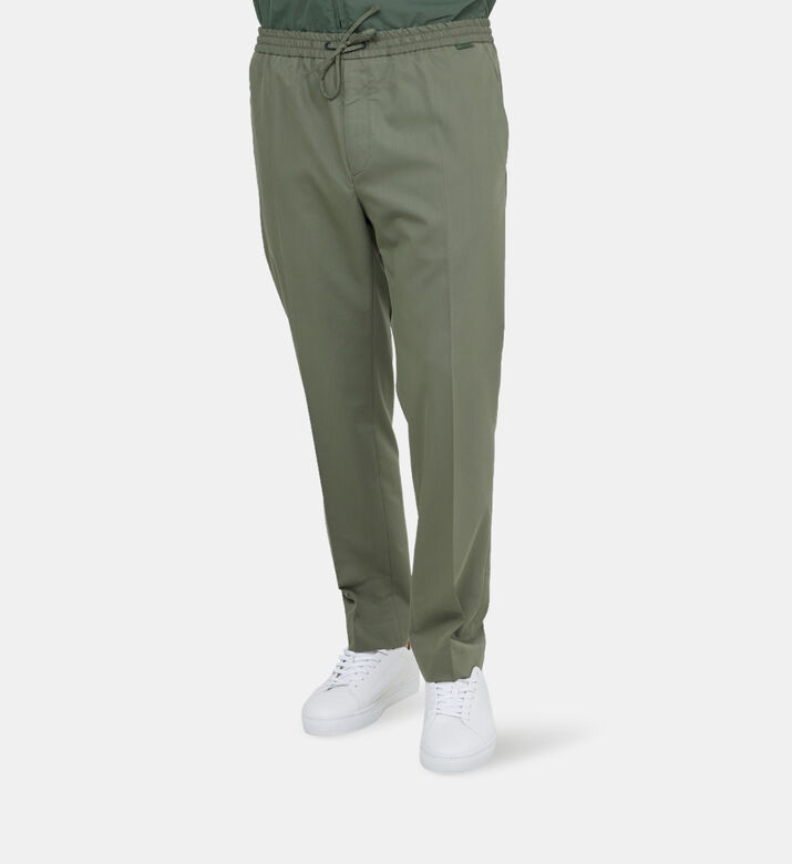 Drawstring-waistband Chino Pants
