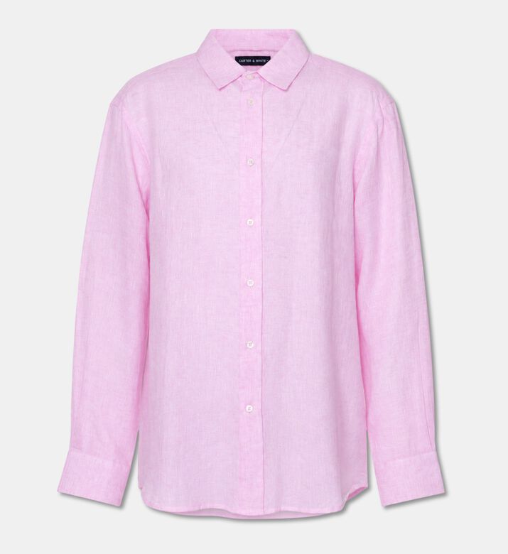 Carter and White Linen Button-up Shirt, Packshot View