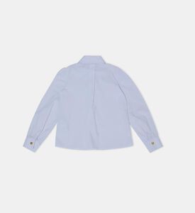 قميص بوبلين مطرز بلوغو