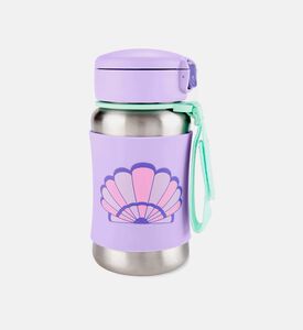 زجاجة شرب بمصاصة بطبعة صدفة بحر