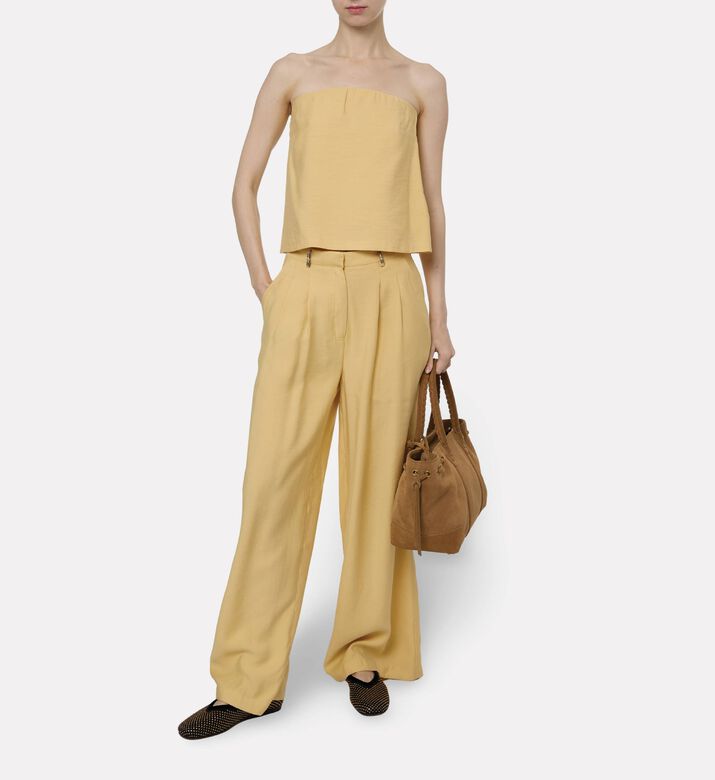 Ba and Sh Strapless Bandeau Top, Model View