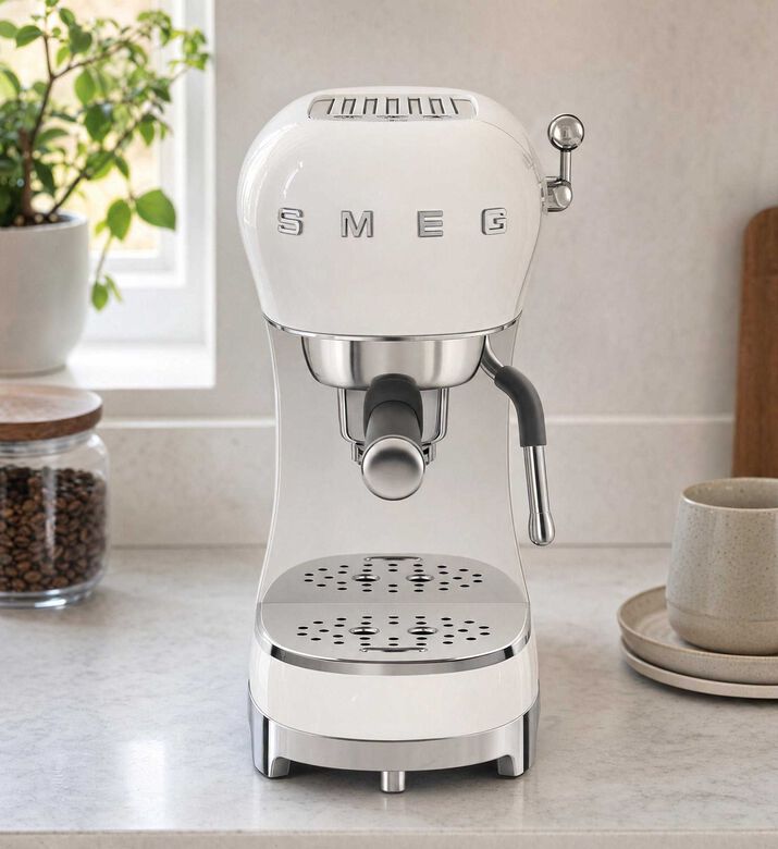 Smeg Wand Cream Espresso Coffee Machine B, Model View