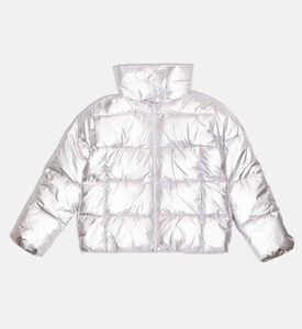 Save the Duck Zip Fastening High Neck Cropped Jacket, Packshot View