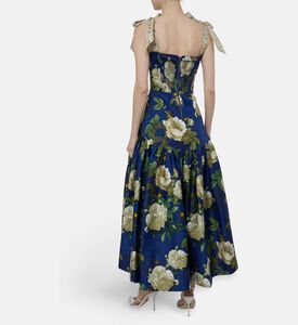 Alice and Olivia All-over Floral-print Sleeveless Dress, Model View