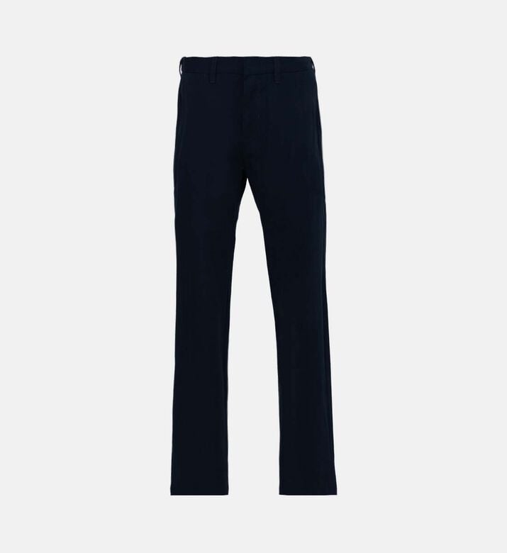 Cotton Tailored-fit Pants