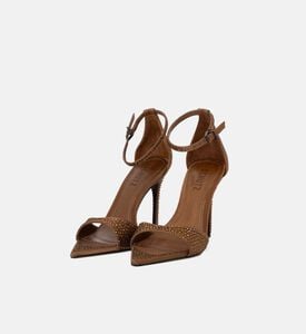 Rhinestone Embellished Stiletto Sandals