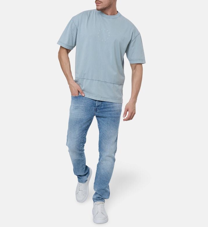 Etudes Embroidered Logo Ribbed T-shirt, Model View