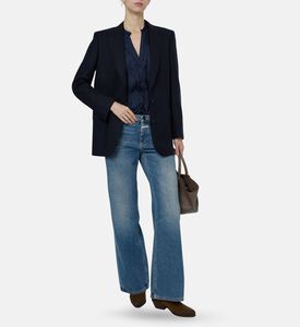 Ba and Sh Straight-fit Tailored Blazer, Model View