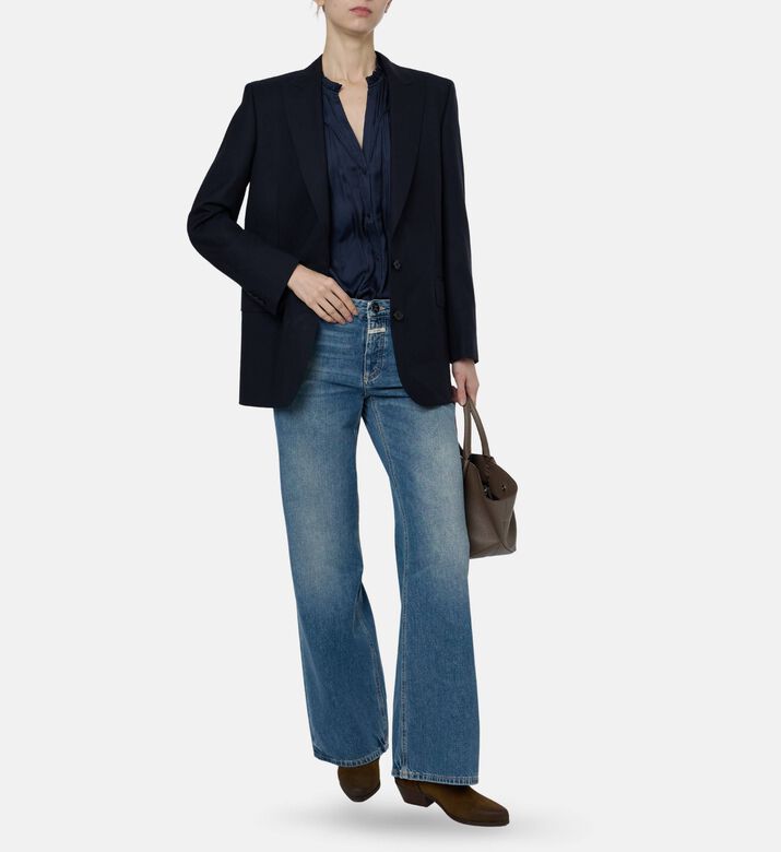 Ba and Sh Straight-fit Tailored Blazer, Model View